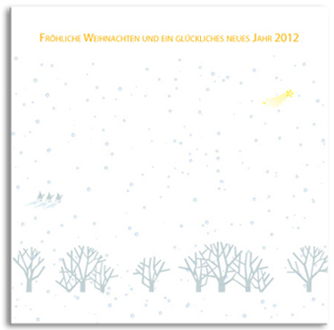 Weihnachts- und Neujahrskarte 2012